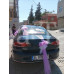Lila Yapay Çiçekli Gelin Araba Süsü/Lila yapay Gelin araba çiçeği/Gelin Arabası Süsü